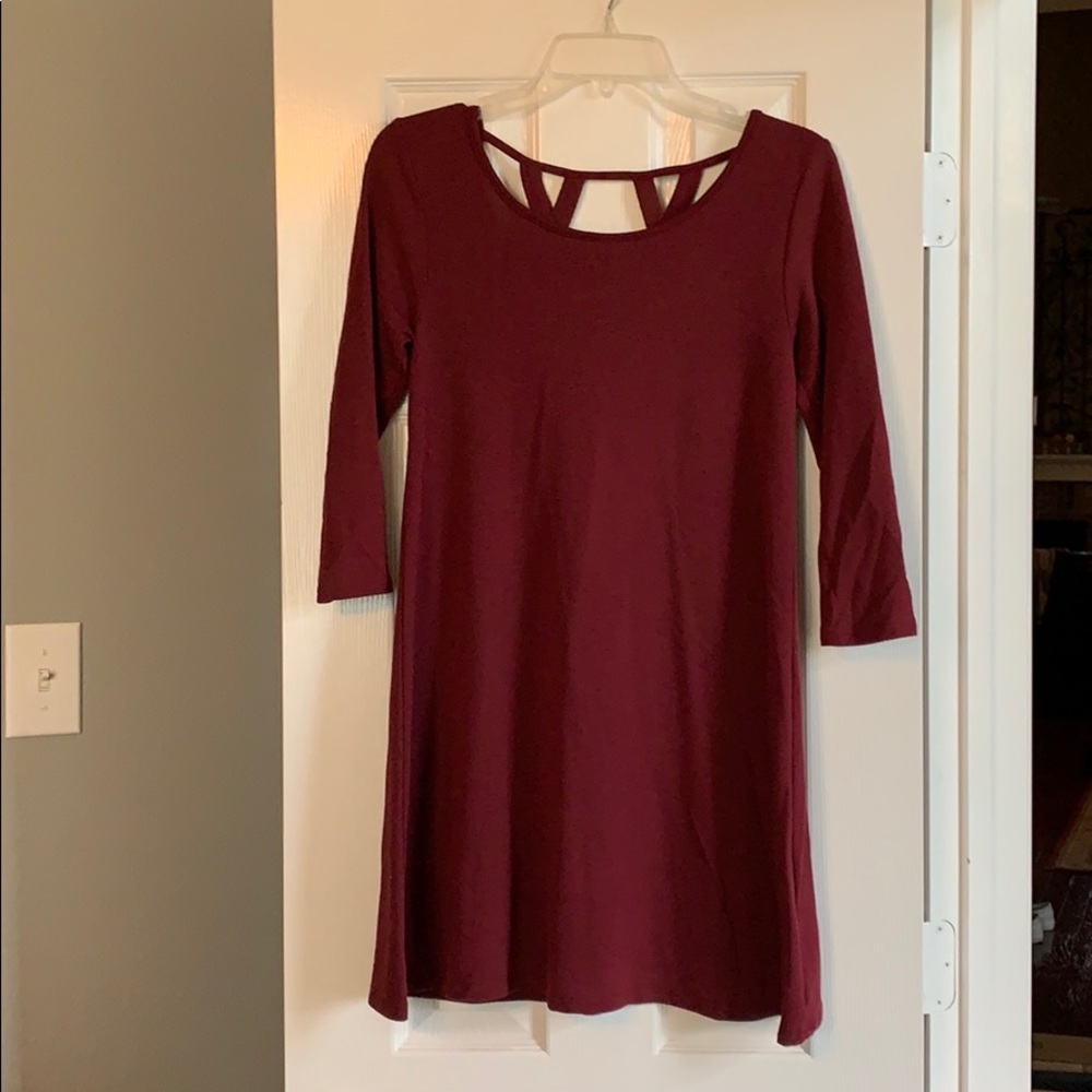 Quarter sleeve dress